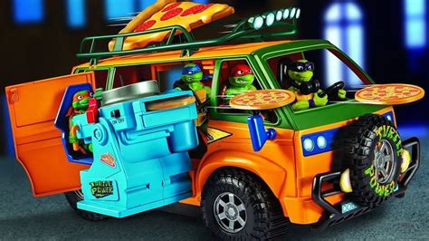 Playmates Shows First TMNT: Mutant Mayhem Figures, Vehicle