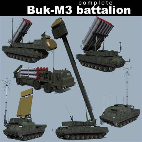 Battalion buk-m3 3D model - TurboSquid 1347148