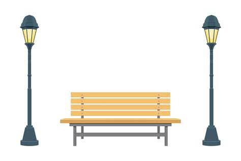 Park bench vector design illustration isolated on white background 1844676 Vector Art at Vecteezy