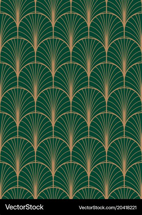 Art deco geometric seamless pattern Royalty Free Vector