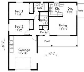 Small House 2 Bedroom Floor Plans