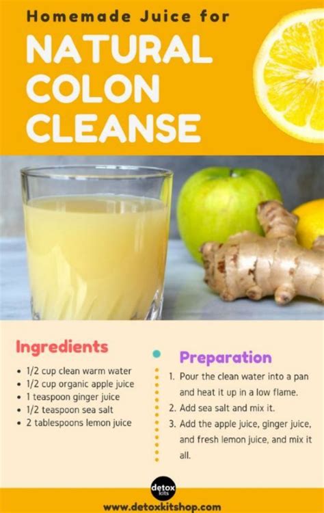 Home remedies for colon cleanse | Natural detox drinks, Detox drinks recipes, Homemade juice