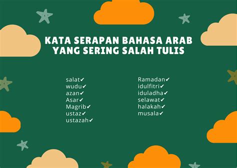 Kata Serapan Bahasa Arab yang Sering Salah Tulis