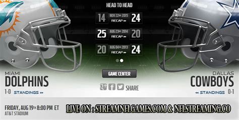 Dallas Cowboys vs Miami Dolphins Live Stream Preseason Game Preview