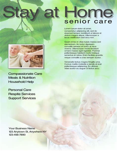 Caregiver Flyer Templates