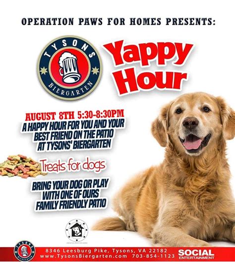 Yappy Hour with Operation Paws for Homes at TBG!