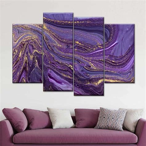 Purple Abstract Wall Art | Painting