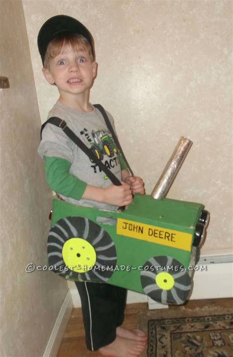 Coolest Homemade Tractor Costume for a Boy | Animal costumes for kids ...