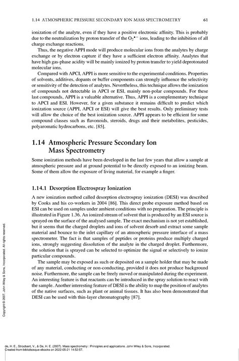 Mass Spectrometry Principles and Applications - (Mass Spectrometry) - 1 ...