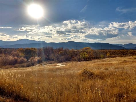 Autumn Sun over Prairie and Mountain Landscape Picture | Free Photograph | Photos Public Domain