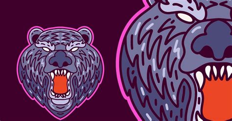 Bear Mascot Logo by IHDSTD on Envato Elements