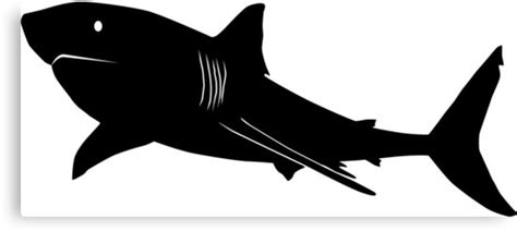 Great White Shark Silhouette at GetDrawings | Free download