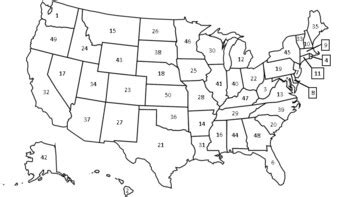 U.S. State Map and Capitol Quiz by Mess is History | TPT