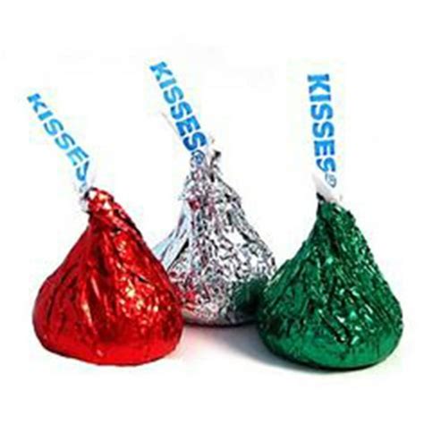 SweetGourmet Holiday Hershey Kisses | Christmas Red, Green and Silver ...