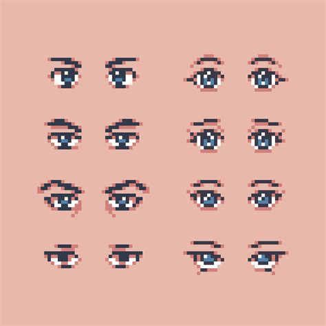 Top 10 pixel art eyes tutorial ideas and inspiration