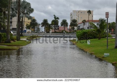 Coastal Flooding Caused By Climate Change Stock Photo 2229034807 ...