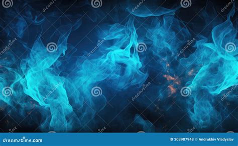 Blue Fire Background, Abstract Illustration Stock Illustration ...