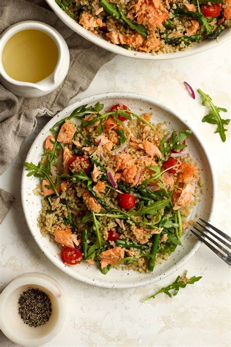 Salmon Quinoa Salad - SueBee Homemaker