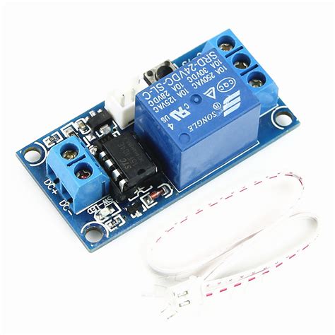 DC 5V 12V 24V 1-Channel Latching Relay Module With Touch Bistable ...