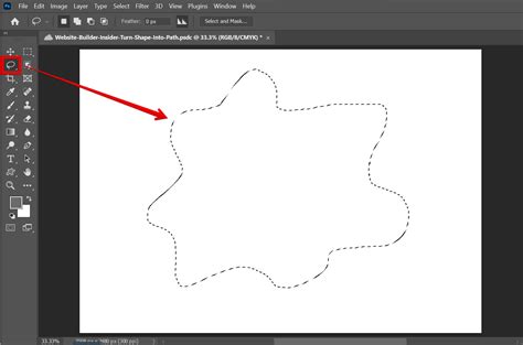 How Do I Turn a Shape Into a Path in Photoshop? - WebsiteBuilderInsider.com
