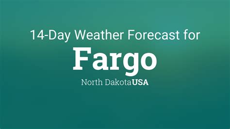 Fargo, North Dakota, USA 14 day weather forecast