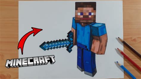 Drawing Steve from Minecraft - YouTube