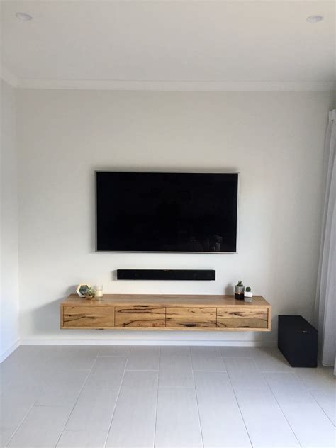 Collie Floating Tv Unit — INGRAIN | Floating shelves living room ...