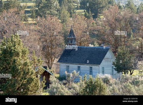 Old church in the ghost town of Richmond, Oregon Stock Photo - Alamy