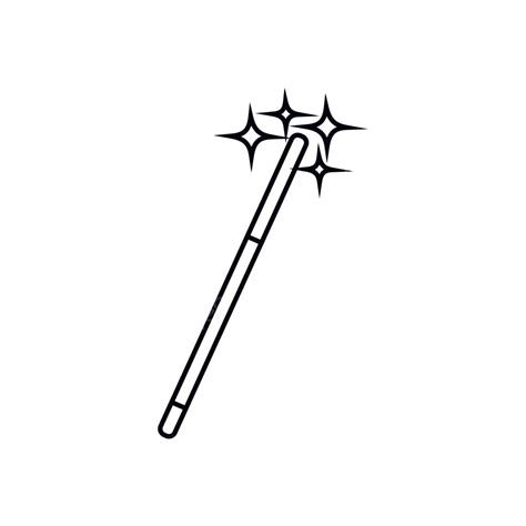 Magic Wand Iconoutline Style Magic Fantasy Imagination Vector, Magic, Fantasy, Imagination PNG ...