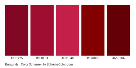 Burgundy & Maroon Color Scheme » Burgundy » SchemeColor.com