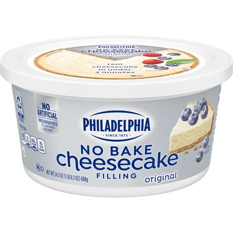 Kraft Philadelphia Original No Bake Philadelphia Original No Bake Cheesecake Filling (24.3 oz ...