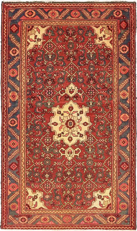 Red 4' 1 x 7' Zanjan Persian Rug | eSaleRugs