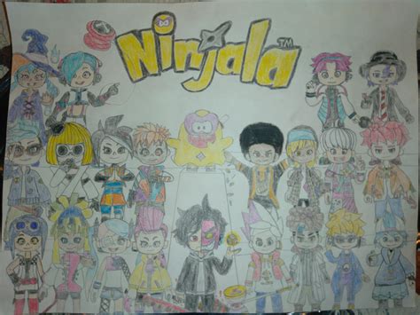 The Ninjala characters artwork by dev64victor on DeviantArt