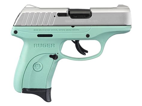 Ruger Ec9s 9mm Pistol, Turquoise and Stainless Steel - $269.99 | gun.deals