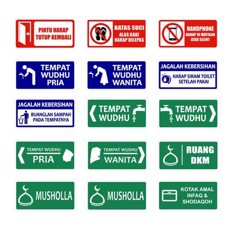 Jual SIGN PLANG PAPAN RAMBU TEMPAT WUDHU DAN SIGN MASJID MUSHOLLA Akrilik 30 x 15 cm | Shopee ...