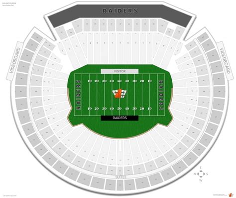 oakland coliseum seating chart | Oakland coliseum, Seating charts, Chart