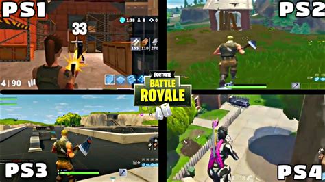 FORTNITE PS1 VS PS2 VS PS3 VS PS4 - YouTube