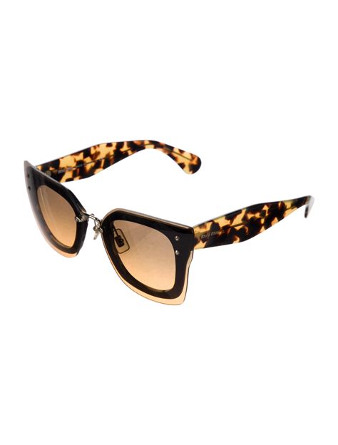 Miu Miu Sunglasses - Brown Sunglasses, Accessories - MIU25101 | The ...