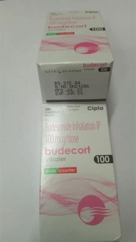 Budesonide Inhalation ip 100 mcg/dose at Rs 250/piece | Asthma Inhaler in Nagpur | ID: 27619816555