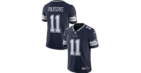 Nike Satin Dallas Cowboys Micah Parsons #11 Navy Limited Jersey in Blue ...