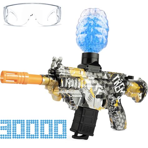 Buy Electric Gel Ball Blaster, Splatter Ball with Water Beads, M416 Gel ...