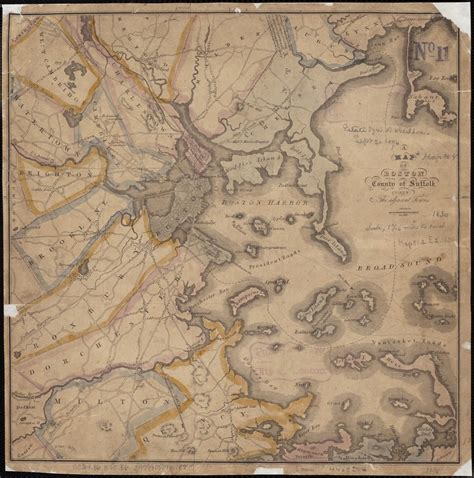 A map of Boston, county of Suffolk and the adjacent towns - Norman B. Leventhal Map & Education ...