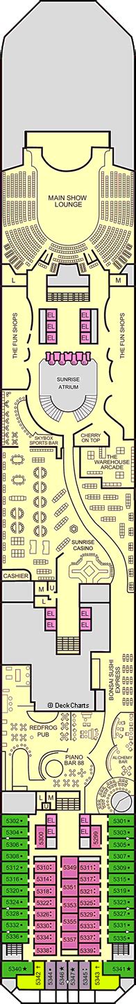 Carnival Sunrise Deck Plans, Ship Layout & Staterooms - Cruise Critic