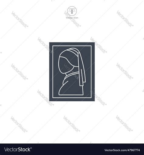 Artwork painting icon symbol isolated on white Vector Image