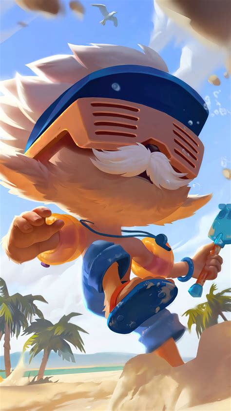 Pool Party, Heimerdinger, Splash Art, LoL, League of Legends, Video ...