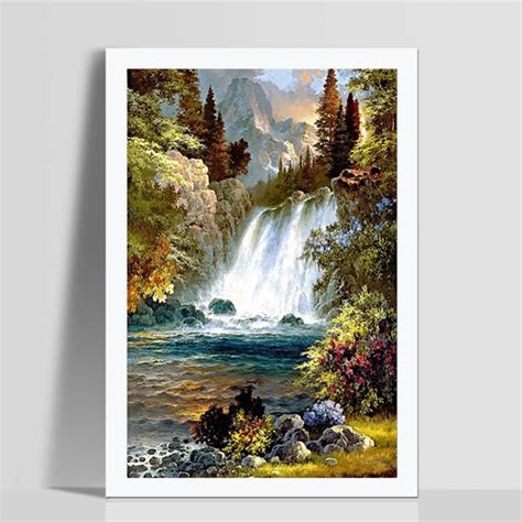 30*40cm Diamond Landscape Painting 5D Diamonds Embroidery Diamond Mosaic Diamond Painting Cross ...