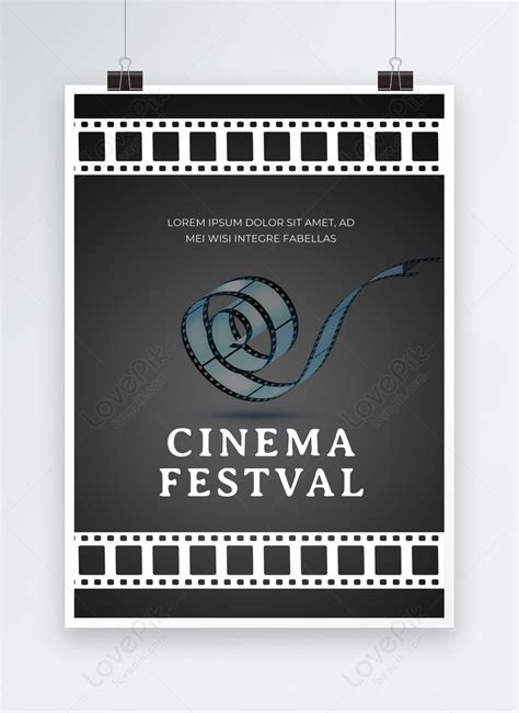 Movie entertainment black poster template image_picture free download ...