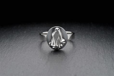 Ghost ring Cute Ghost ring Halloween ring Ghost jewelry Silver | Etsy