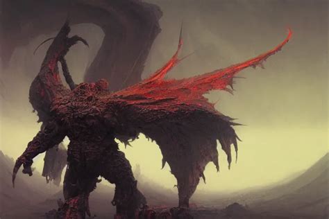 balrog concept art, glad in hellish armor, horned, | Stable Diffusion ...