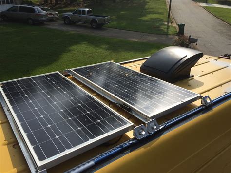 Solar Panel Installation on 2006 Dodge Mercedes Sprinter Camper Van RV